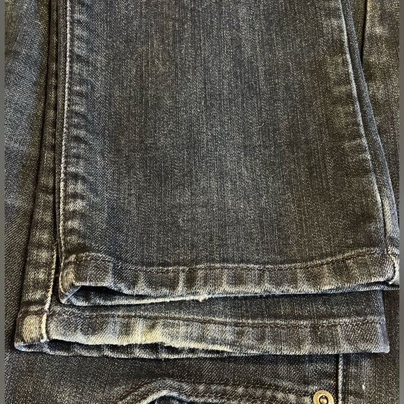 Y2K David Kahn Dark Wash Low Rise Straight Leg Jeans Tall 34” Inseam USA - Picture 5 of 9